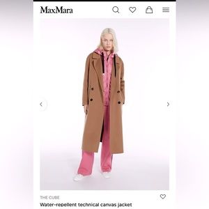 💓MaxMara Camel-wool Water Repellent Jacket - THE CUBE 💓